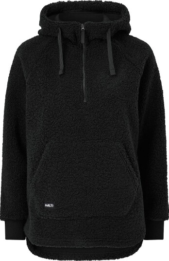 Halti Hettegenser Lykky W Fleece Pullover Svart Halti Hettegenser Lykky W Fleece Pullover Svart