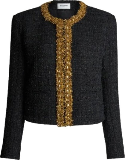 Balmain Dame Jakker Svart S,
