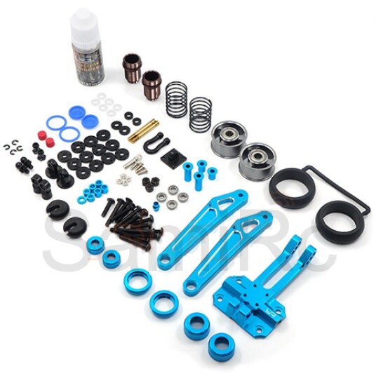 Yeah Racing TAWR-007BU Aluminum Shock Absorb Wheelie Bar w/ DSG