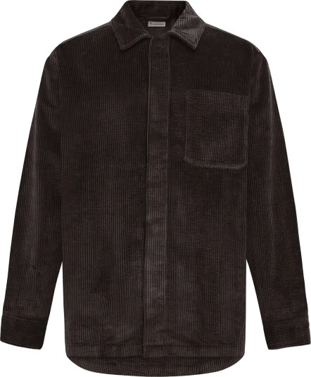 Knowledge Cotton Apparel Corduroy Overshirt CHOCOLATE TORTE XL