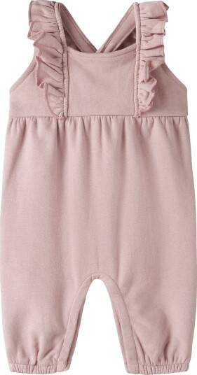 Lil"Atelier Nbfilondon Ruk Loose Sweat Overall Lil Pink 80