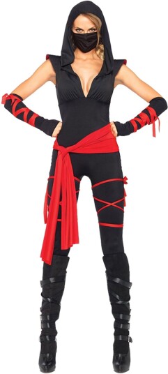 Leg Avenue Europe Kvinnelig Ninja Deluxe Karnevalskostyme - X-Large Leg Avenue Europe Kvinnelig Ninja Deluxe Karnevalskostyme - X-Large