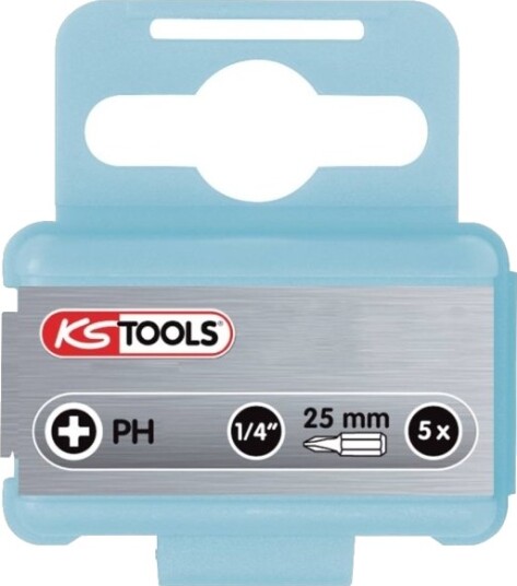 Ks Tools 910.2207, 5 Stykker, Kors, Ph 3, 25 Mm, 30 G, Plast