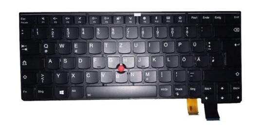 Lenovo - notebook replacement keyboard - German - Brbart tastatur - til utskifting - Tysk - Svart