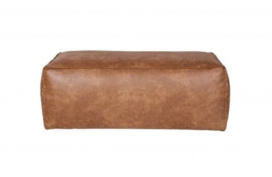 Bepurehome Rodeo Puff i øko-skinn - Cognac Unoliving 1019348 1609606-03-0