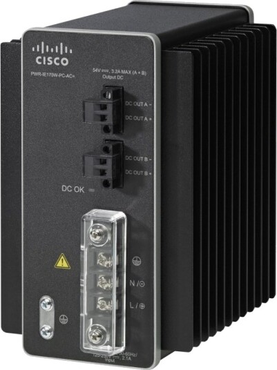 Cisco Ac Dc Power Module For Poe Solution Strømadapter Din Skinnemonterbar Ac 90 264/ Dc 106 300 V 170 Watt For Industrial Ethernet 4000 Series