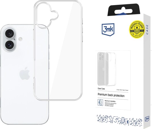 3Mk Gjennomsiktig Mobildeksel til iPhone 16 Plus (6,7")
