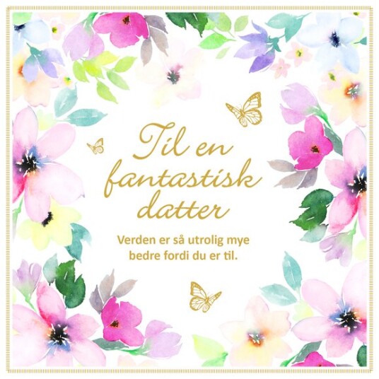 Kort doble Fantastisk datter