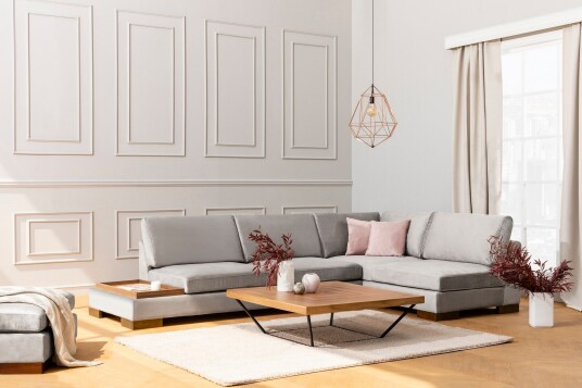 Tulima Sofa med Sjeselong Høyre Lysegrå/Natur