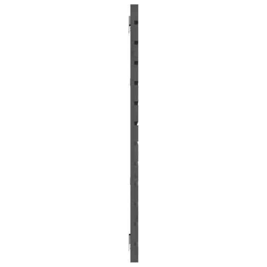 vidaXL Veggmontert sengegavl grå 166x3x91,5 cm heltre furu