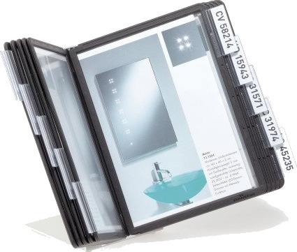 Durable 550601 Bord Portrett A5 Svart Metall Svart