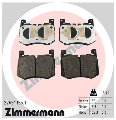 Bremseklosser ZIMMERMANN 22651.155.1 Bremseklosser ZIMMERMANN 22651.155.1