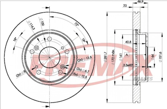Bremseskive FREMAX BD-1705