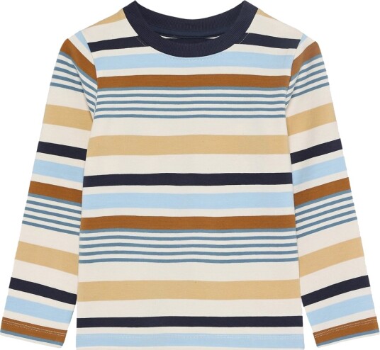Minymo Stripe genser til barn odyssey gray 104