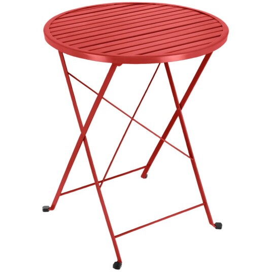 Pulsiva Sammenleggbart bord Fold rundt 2. sortering; 61x71 cm ØxH; Rød; Rund