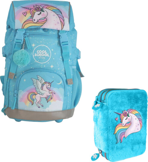 Tinka School Bag 22L & Trippel Pencil Case Pegasus  1237446 / 1237466 