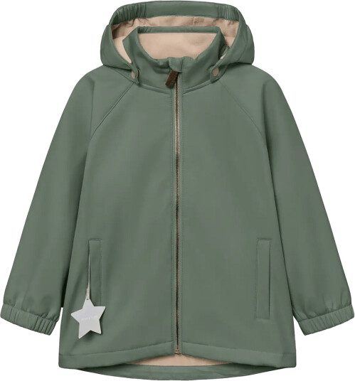 MINI A TURE Mataden Softshell Jacket. Grs Khaki green 6Y/116