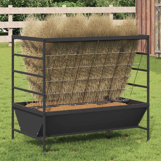 Vidaxl Landsdyr Fôringsapparat Svart 100 X 60 X 90 cm 15 kg