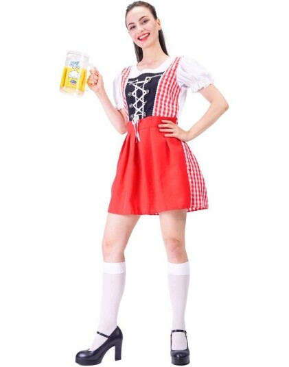 Joker Beer Fest Dirndl Oktoberfestkostyme OneSize Joker Beer Fest Dirndl Oktoberfestkostyme OneSize