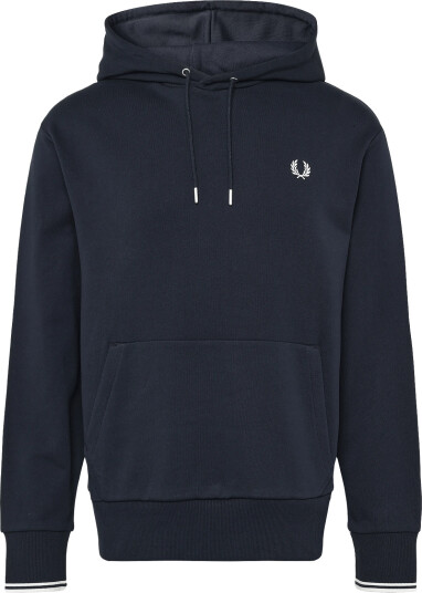 Fred Perry Tipped Hooded Sweatshirt   Navy   XS