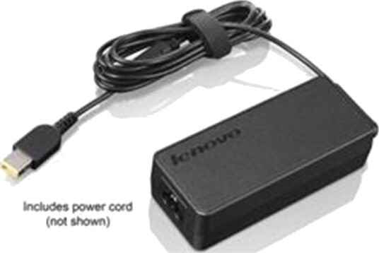 Lenovo 65W Slim Tip Strømadapter for Mobillader - Svart