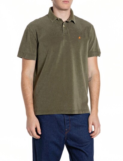 Replay Polo Regular Brown S