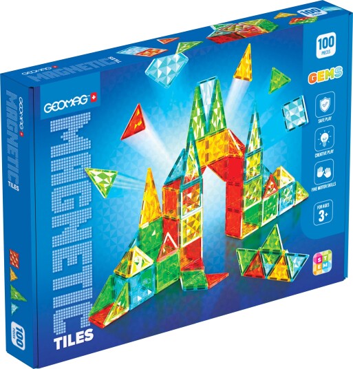 Geomag Gems Magnetiske Byggeklosser 100 Deler 3+ År Geomag Gems Magnetiske Byggeklosser 100 Deler 3+ År
