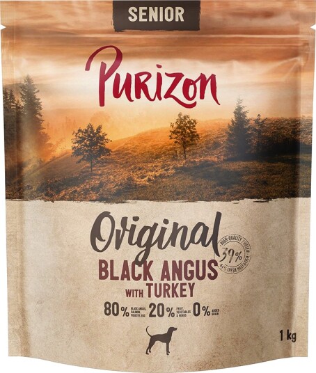 Purizon Tørrfôr Senior Black Angus Med Kalkun 4 X 1 kg Purizon Tørrfôr Senior Black Angus Med Kalkun 4 X 1 kg