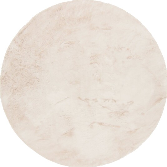 Runde tepper Aranga Super Soft Fur beige Størrelse: Ø 80 cm