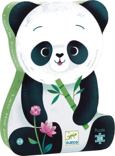 Djeco Puslespill 24 Brikker Pandaen Leo Djeco OneSize Puslespill Grønn