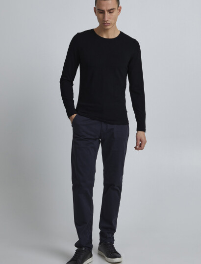 Casual Friday Cftheo Ls Tee - Black - XL