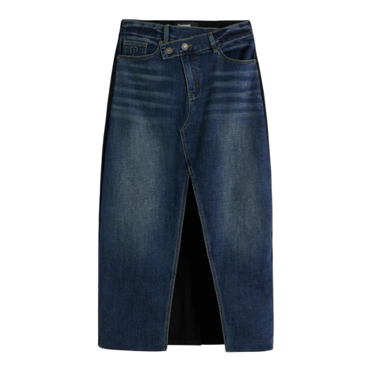 Desigual Dame Skjørt Blå S,