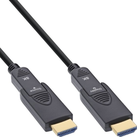 Inline Hdmi Til Hdmi Kabel 20M Svart