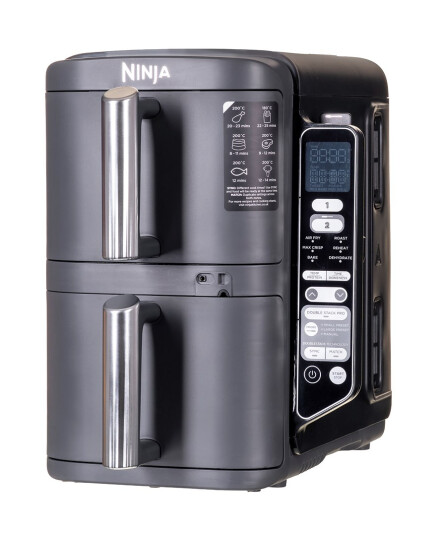 Ninja SL451EU Dobbel Varmluftsfrityr 9,5L 2470W Svart Ninja SL451EU Dobbel Varmluftsfrityr 9,5L 2470W Svart