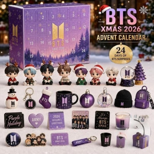 KPOP grupper adventskalender 2026 akryl nedtellings blindboks med 24 rom BTS3 akrylanheng