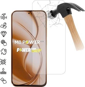 Xiaomi Poco M8 Power Beskyttelsesglass - 9H - Case Friendly - Gjennomsiktig