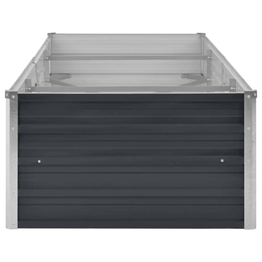 vidaXL Høybed antrasitt 240x80x45 cm galvanisert stål