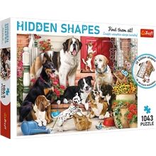 Trefl Pussel Hidden Shapes Doggy Fun 1000 brikker Trefl Pussel Hidden Shapes Doggy Fun 1000 brikker
