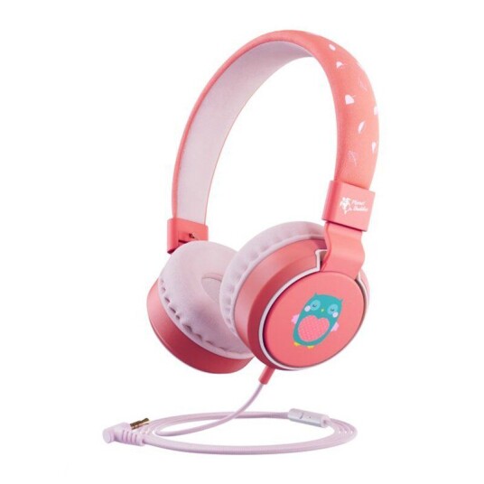Planet Buddies On-Ear Barnehodesett m. Jack Plug Rosa / Ugle
