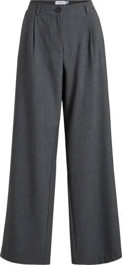 Vila Vikari Rw Wide Wvn Pant   Noos   Grey   36 x 32