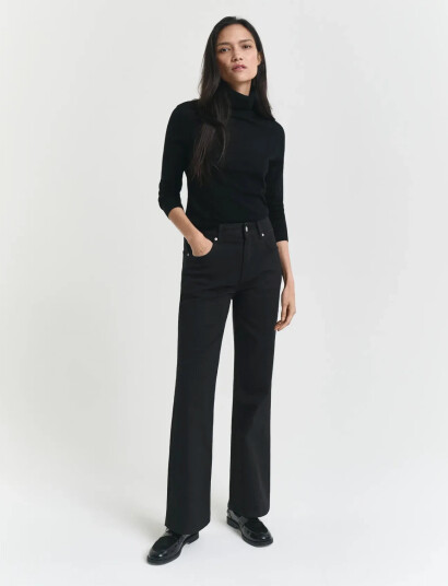 GANT Slim Flare Stretch Jeans - Black - 30