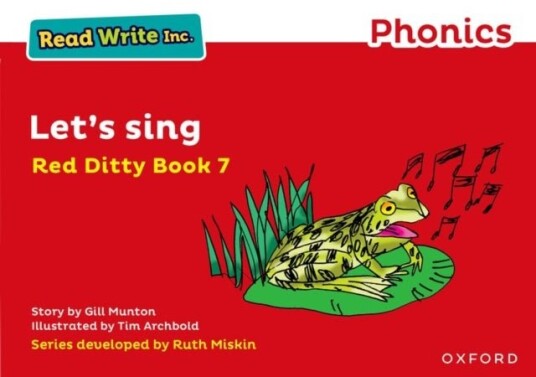Read Write Inc. Phonics: Let's Sing Red Ditty Book 7