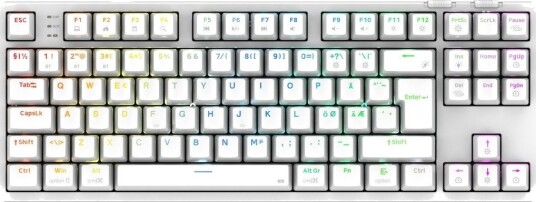 Cepter Cyclops Pro TKL trådløst gamingtastatur hvit Cepter Cyclops Pro TKL trådløst gamingtastatur hvit