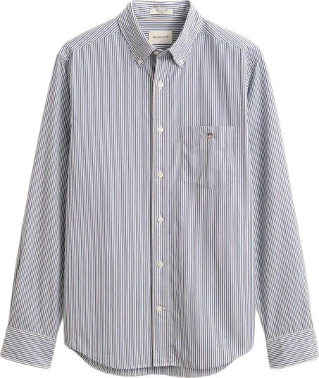 Gant Reg Poplin Stripe Shirt Blue XXXL