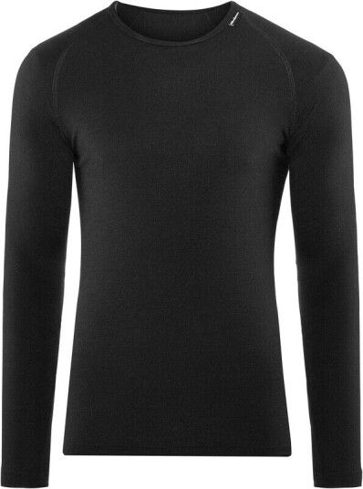 Woolpower Lite crewneck Svart S 2023 Thermoundert?y overdeler