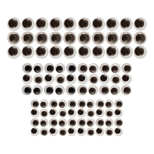 Henbrandt Googly Eyes Rulleøyne - 100-pakning