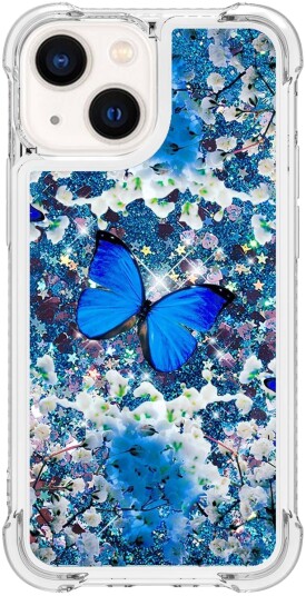 Trolsk Mobildeksel med Flytende Glitter Sommerfugl (iPhone 13 Pro Max)