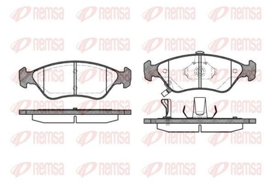 Bremseklosser REMSA 0648.02 Bremseklosser REMSA 0648.02