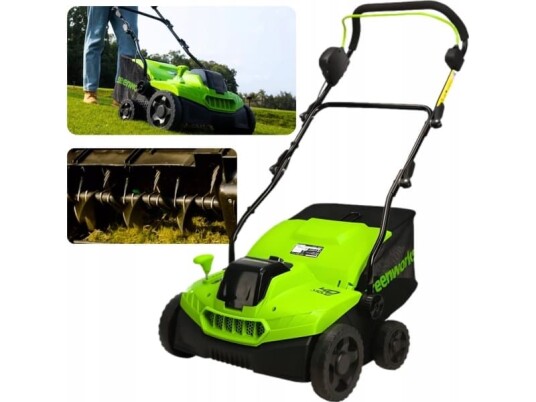 Scarifier Greenworks GD40SC38II ; 40 V uten batteri og lader