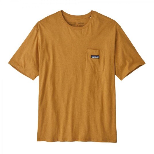 Patagonia M´S Daily Pocket Tee Herre, Pfgd Pufferfish Gold, M Patagonia M´S Daily Pocket Tee Herre, Pfgd Pufferfish Gold, M